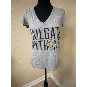 New Orleans Saints Women's Tshirt Tailgate With Me Victoria Secret NFL Pink SZ M
